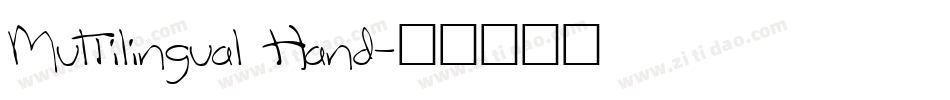 Multilingual Hand字体转换